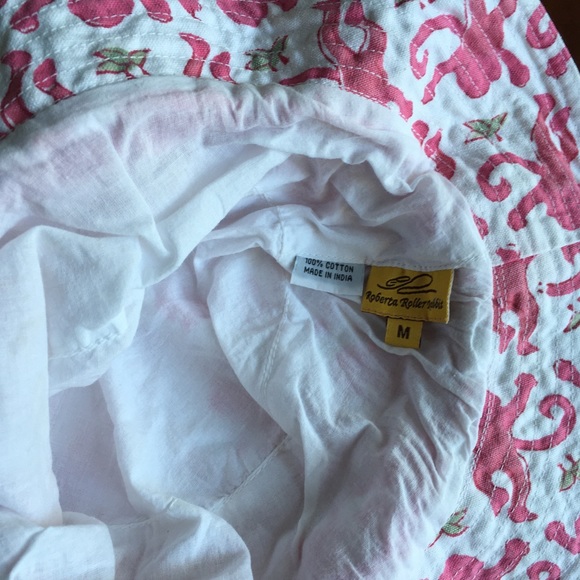 Roller Rabbit girls pink monkey bucket hat kids M - Picture 2 of 6